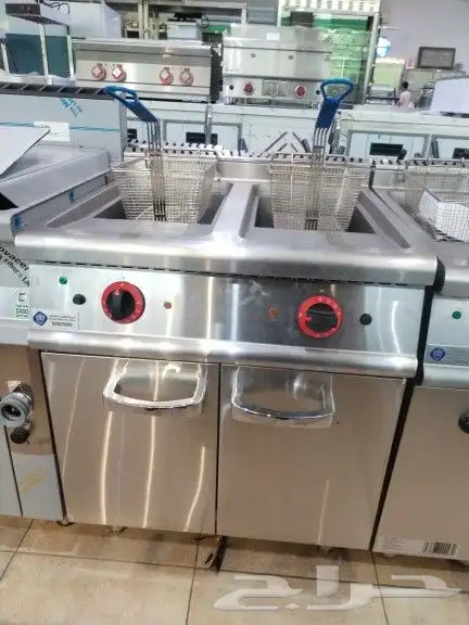 قلاية بطاطس دولابي حوضين كهرباء 3 فاز 380 فولت 2