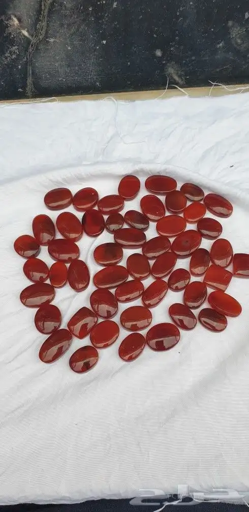 احجار عقيق يماني رماني واحمر 4