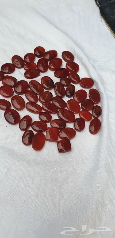احجار عقيق يماني رماني واحمر 0