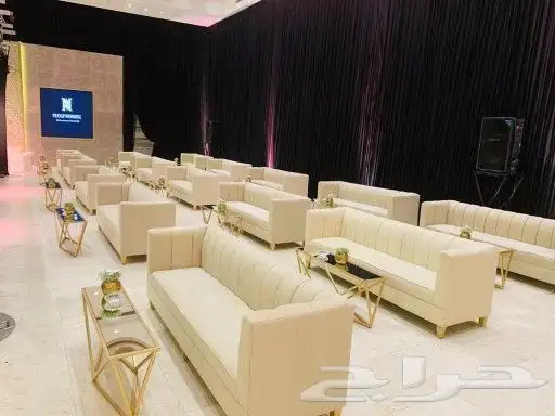 تاجير جلسات تأجير كنب تأجير طاولات استقبال 4