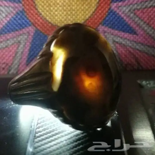خاتم فضة عقيق سليماني مصور 4