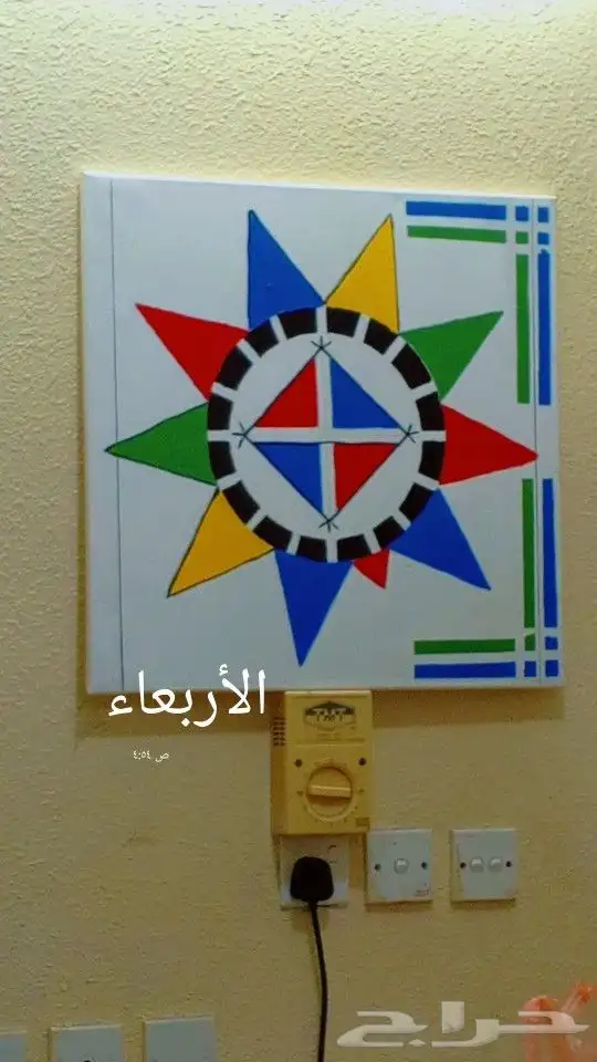 لوحات جداريه للبيع مقاس 60 60 العدد5لوحات 1