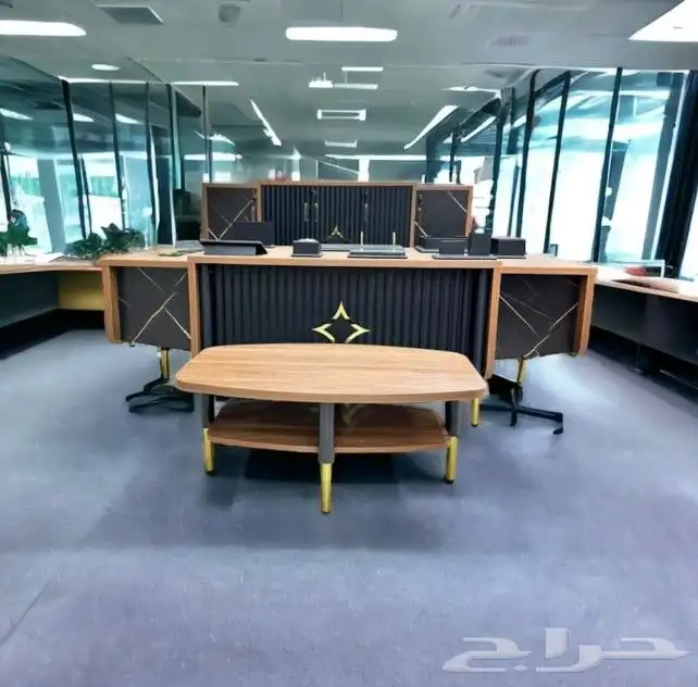 جديدة مكتب المدير فخمة مودرن شكل طقم كامل 220سم 240سم 260سم 0