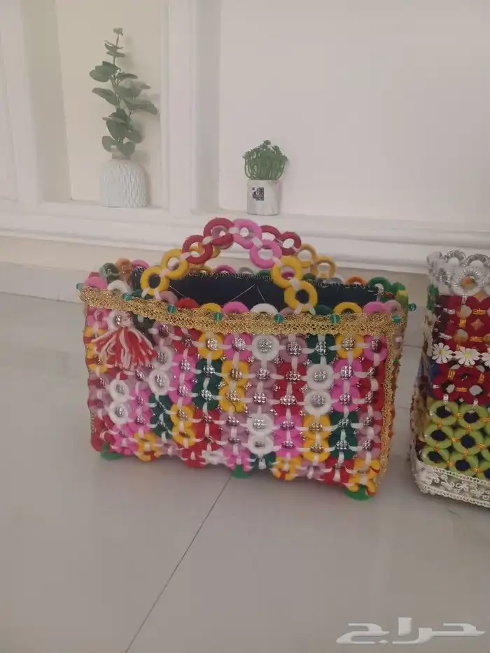 سلال قهوه وشاي شغول يد 9