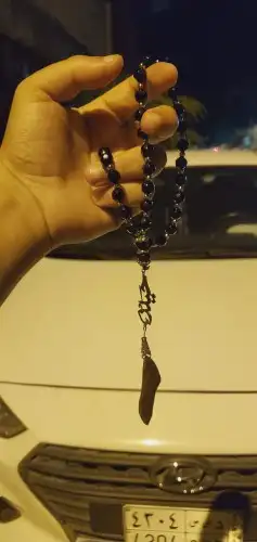 سبحه رجاليه بالون الفضي بالاسم حسب الطلب يتم تجهيز الطلب في 6