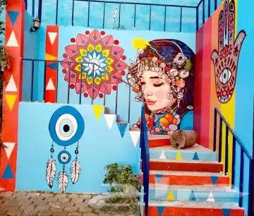 نقدم لكم البعض من الأعمال ف رسم  الجداريات الخارجية و الديك 4