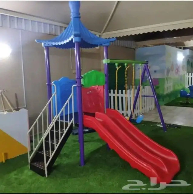 مراجيح خارجية وداخلية للكبار وصغار ونطاطات ترامبولين وزحاليق 0