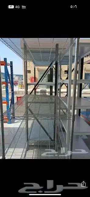 رفوف سوبر ماركت والمستودعات وكروم وكاشيرات وجميع مستلزمات 3