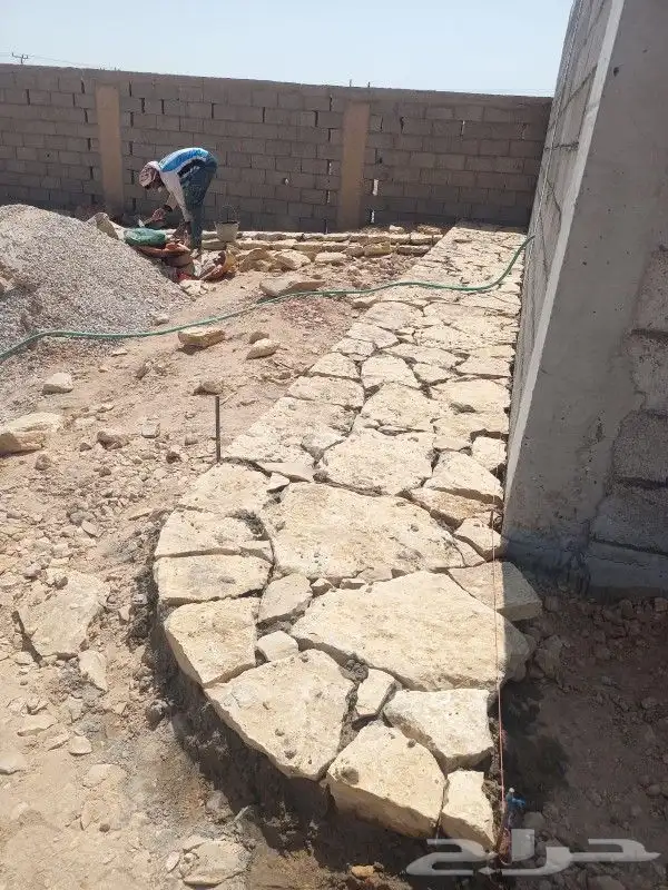 ممرات تلبيسات بالحجر الطبيعي 6