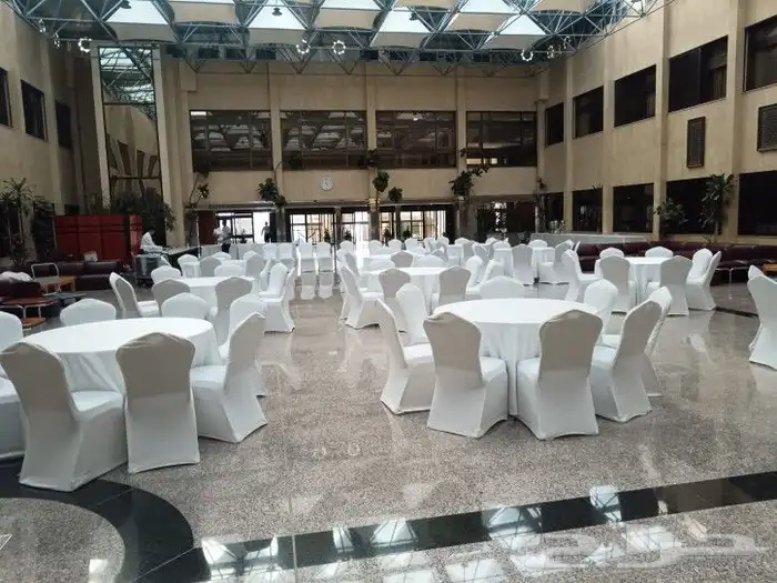 تأجير طاولات وكراسي وكنب وزل وسماعات ومكيفات ومخيمات 2