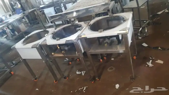 شواية فحم مترين استيل طاولات استيل رفوف استيل مجلى وظباية 18