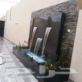 ايش بديكورات مظلات شلالات عيش بارضي 25 ريال عيش بجداري جميع 8