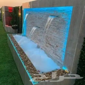 مظلات وعشب جداري وخشب باركيه نوافير شلالات ثيل صناعي وطبيعي 3