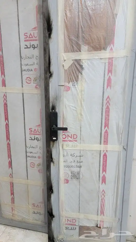 قفل باب ذكي الصناعة صيني الون اسود ضمان سنتين يركب على الحد 7