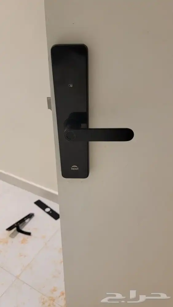 قفل باب ذكي الصناعة صيني الون اسود ضمان سنتين يركب على الحد 6