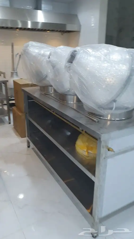 شواية فحم مترين استيل طاولات استيل رفوف استيل مجلى وظباية 16