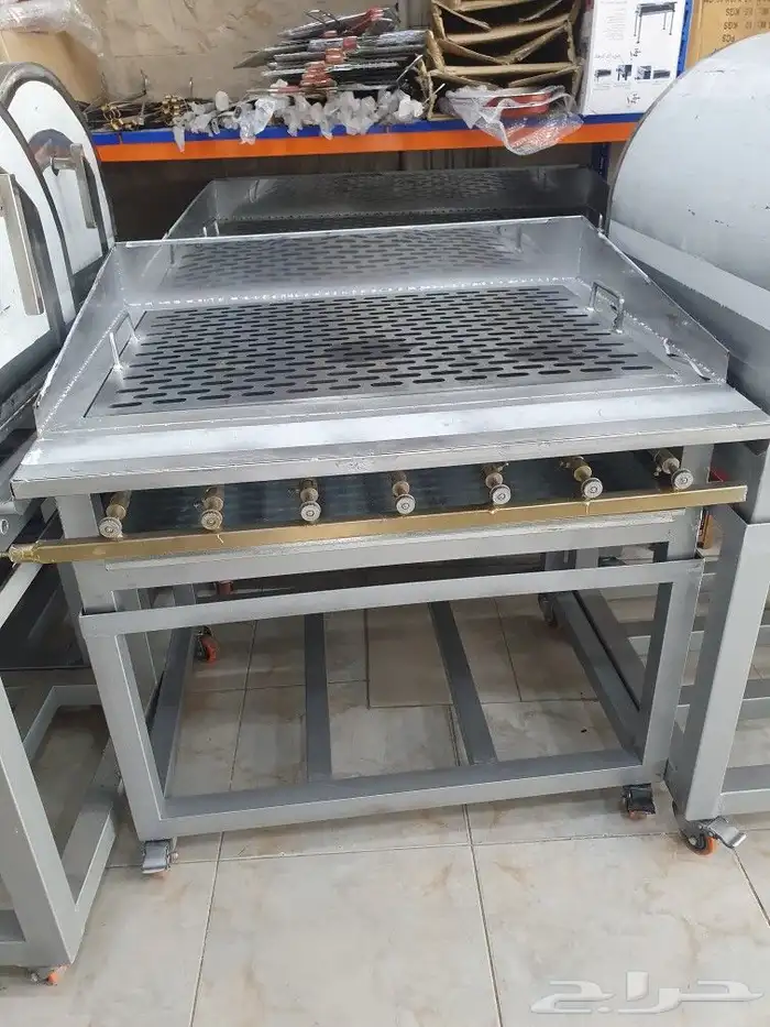 شواية فحم مترين استيل طاولات استيل رفوف استيل مجلى وظباية 23