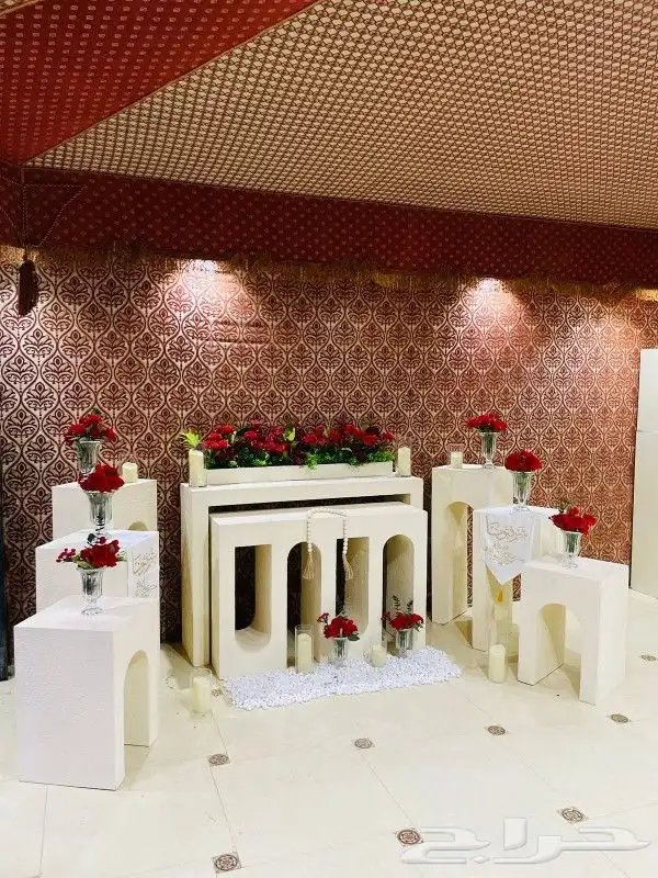 تاجير طاولات استقبال قاعات شاليهات 4
