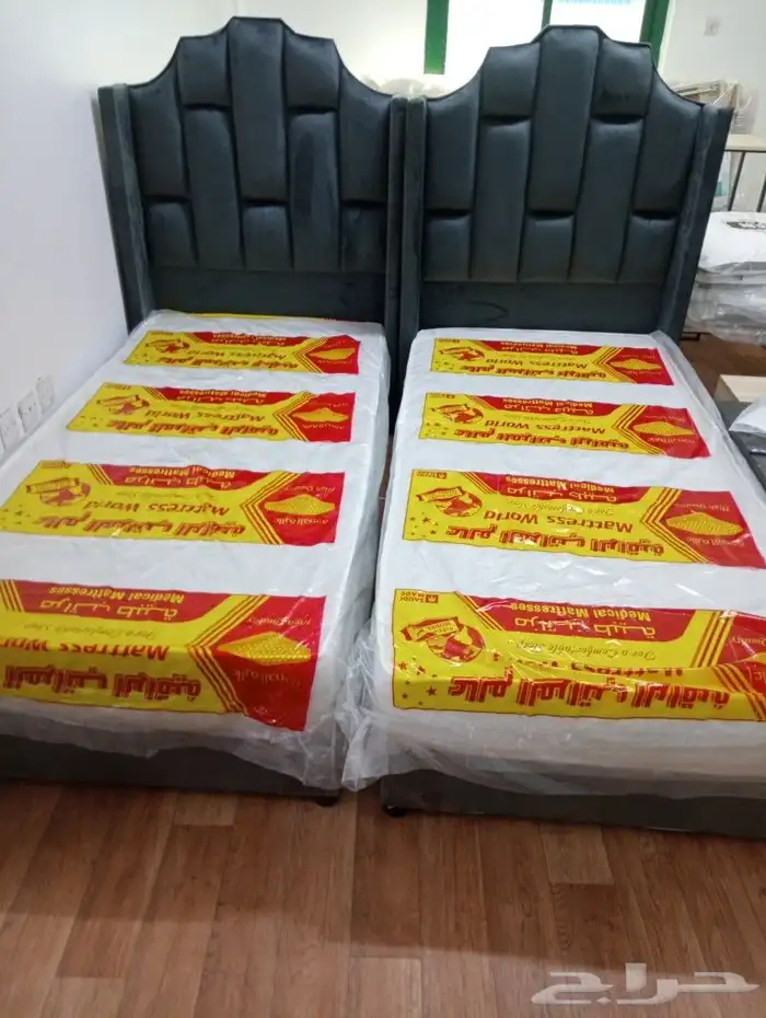 سراير حديد وبكس خشب ومراتب ومفارش 0