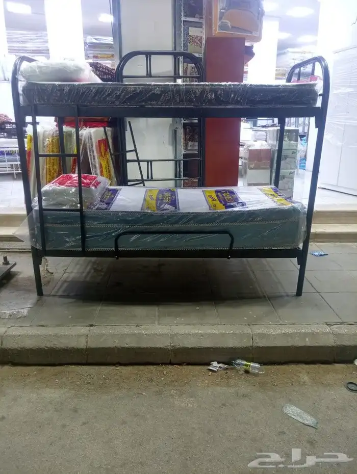 سراير حديد وبكس خشب ومراتب ومفارش 3