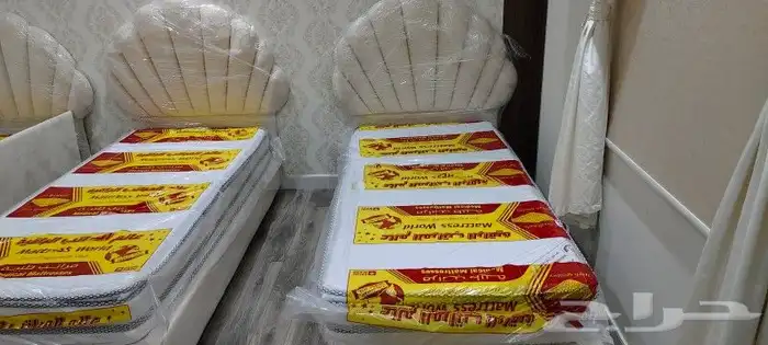 سراير حديد وبكس خشب ومراتب ومفارش 2