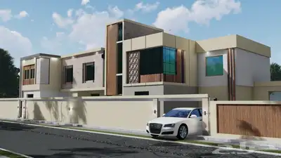 تصميم معماري تصميم فلل استراحات شاليهات واجهات 17