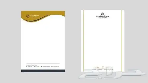 تصميم طباعة ورق رسمي ورق فاخر ورق مراسلات ورق خطابات شركات 6