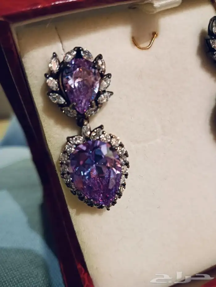 حلق فاخر فضه 925 3