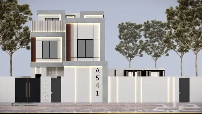 تصميم واجهات ثري دي فلل و تجاري و سكني 2