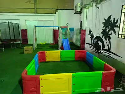 بيت اطفال متكامل كوخ كبير مع ثنتين زحاليق 9