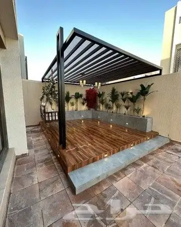 تنسيق حدائق شلالات نوفير مظلات ثيل طبيعي 5