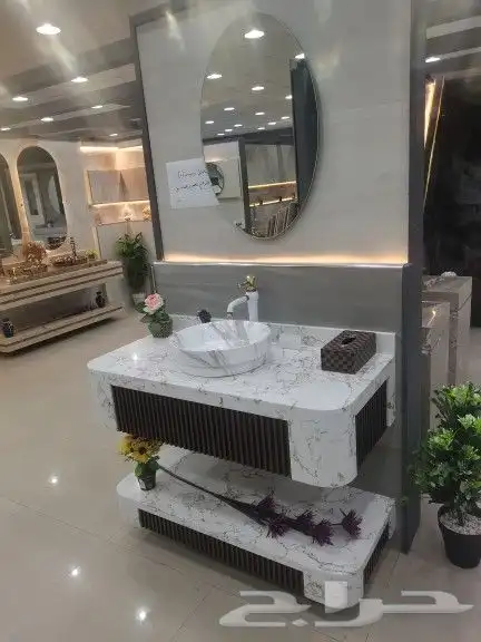 تفصيل جميع انواع المغاسل رخام طبيعي رخام صناعي مغاسل بورسلان 7