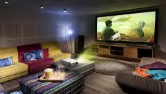 بروجكتر ذكي بموصفات عاليه HD يدعم الايفون والسامسونج 5