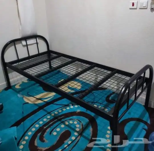 سرير حديد دور  100 سرير دورين ب 180 مراتب ضعط .60 12 سم.ب 70 7