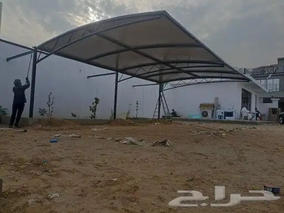 مظلات سواتر جلسات مواقف سيارات هناجر مستودعات 4