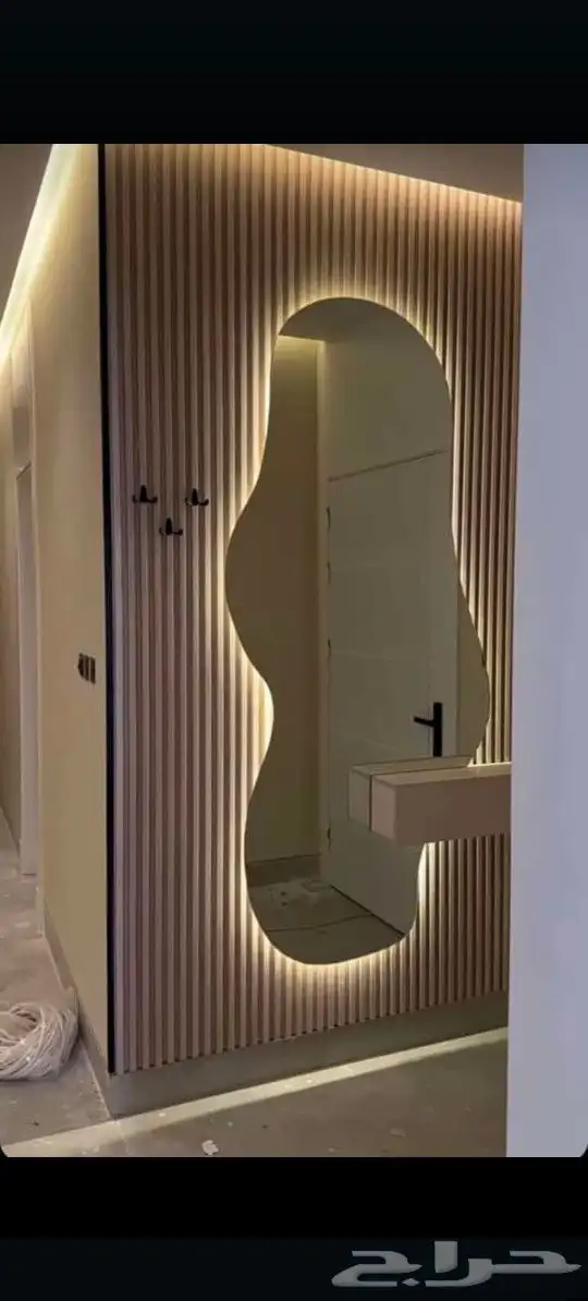 مدخل بديل الخشب معى المرايه معى الراف حسب الطلب 0