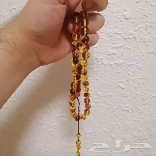 سبحة كهرمان ملونة فاخرة (جديدة). 2