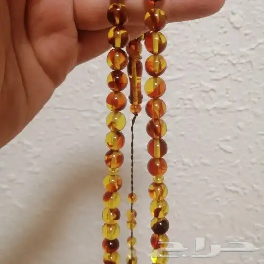 سبحة كهرمان ملونة فاخرة (جديدة). 3