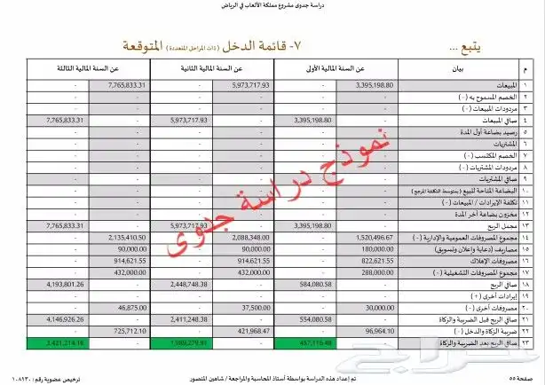 إستشاري أعمال تجارية لإعداد دراسات الجدوى والقوائم المالية 10