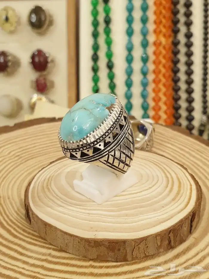 خاتم فيروز نيشابوري قبه فاخر ولون مميز 6