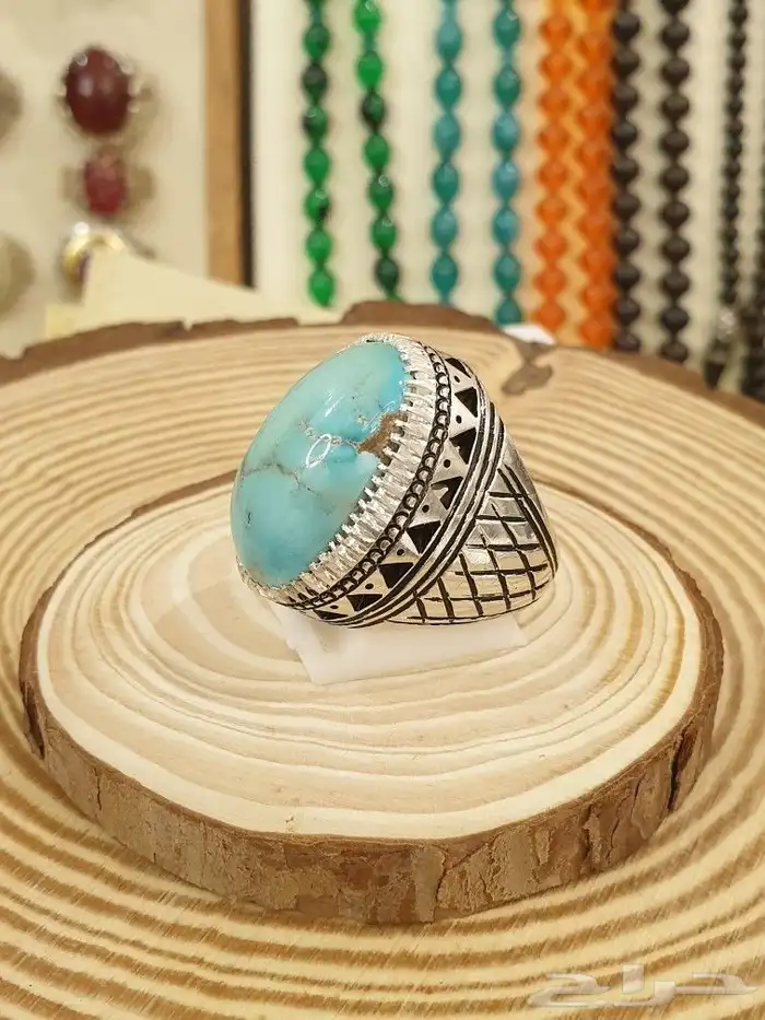 خاتم فيروز نيشابوري قبه فاخر ولون مميز 7