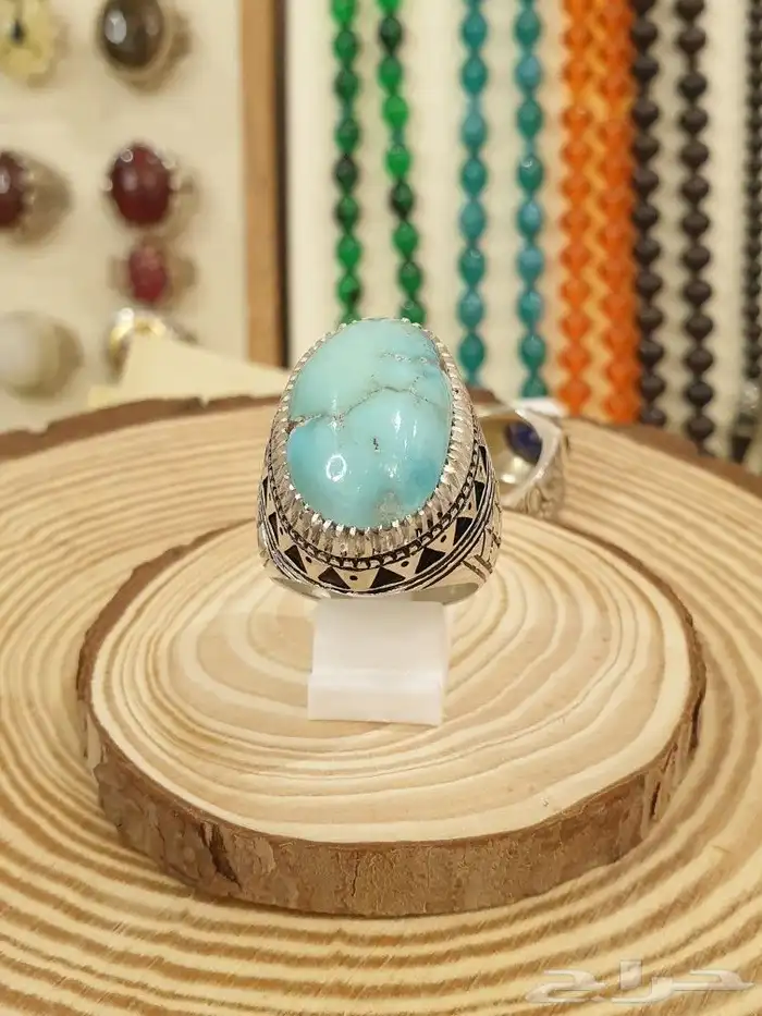 خاتم فيروز نيشابوري قبه فاخر ولون مميز 8