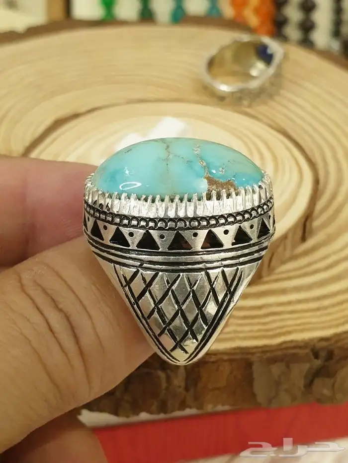 خاتم فيروز نيشابوري قبه فاخر ولون مميز 4