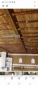 مباني تراث من طين واحجر واسقف من خشب الاثل وجريد نخيل وتليوس 9