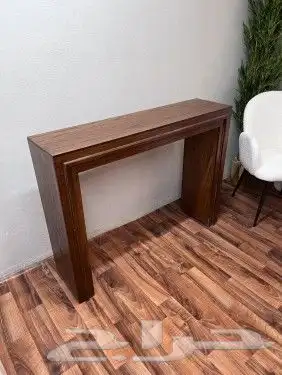 مدخل طاوله استقبال خشبي 7