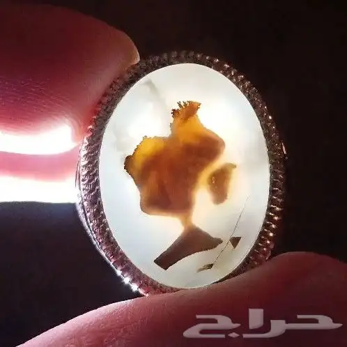 عقيق يماني مشجر مصور طبيعي 3