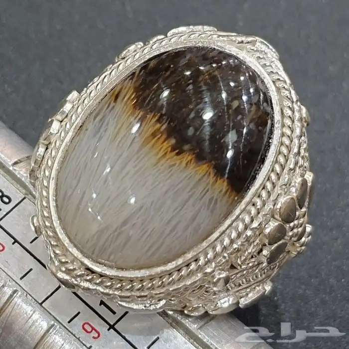 عقيق يماني مسماري لونين 1