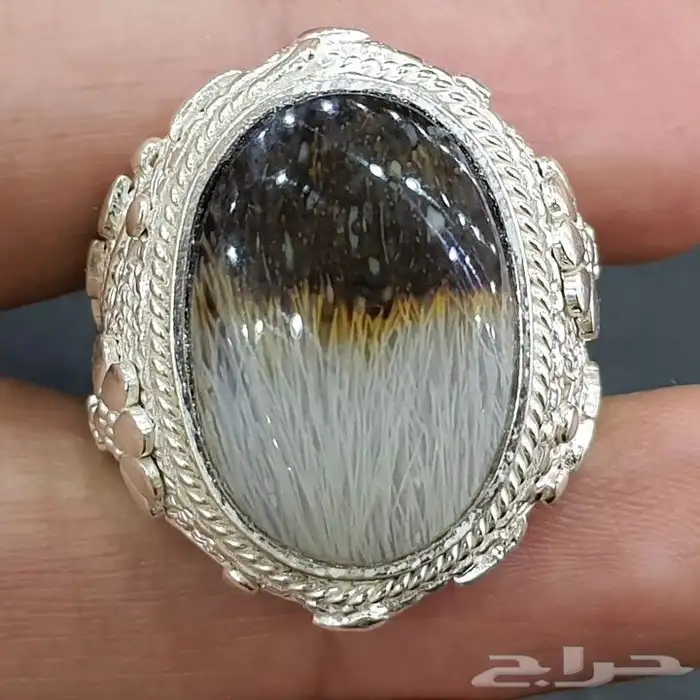 عقيق يماني مسماري لونين 0