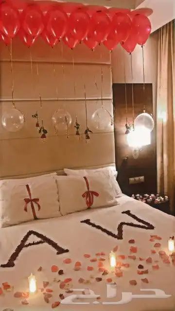 تنسيق غرف عرسان وذكرى الزواج 5