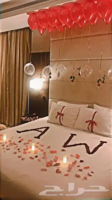 تنسيق غرف عرسان وذكرى الزواج 3